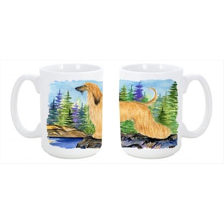 CAROLINES TREASURES Afghan Hound Dishwasher Safe Microwavable Ceramic Coffee Mug 15 oz. SS8220CM15